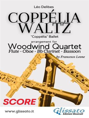 cover image of Coppélia Waltz--Woodwind Quartet (Score)